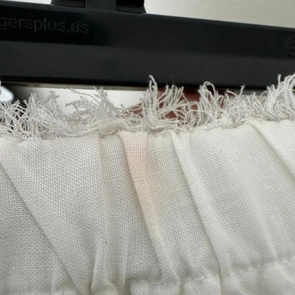 Cloth & Stone Women's One Piece Jumpsuit M White 100% Tencel Wide Legs Pockets - Picture 4 of 9